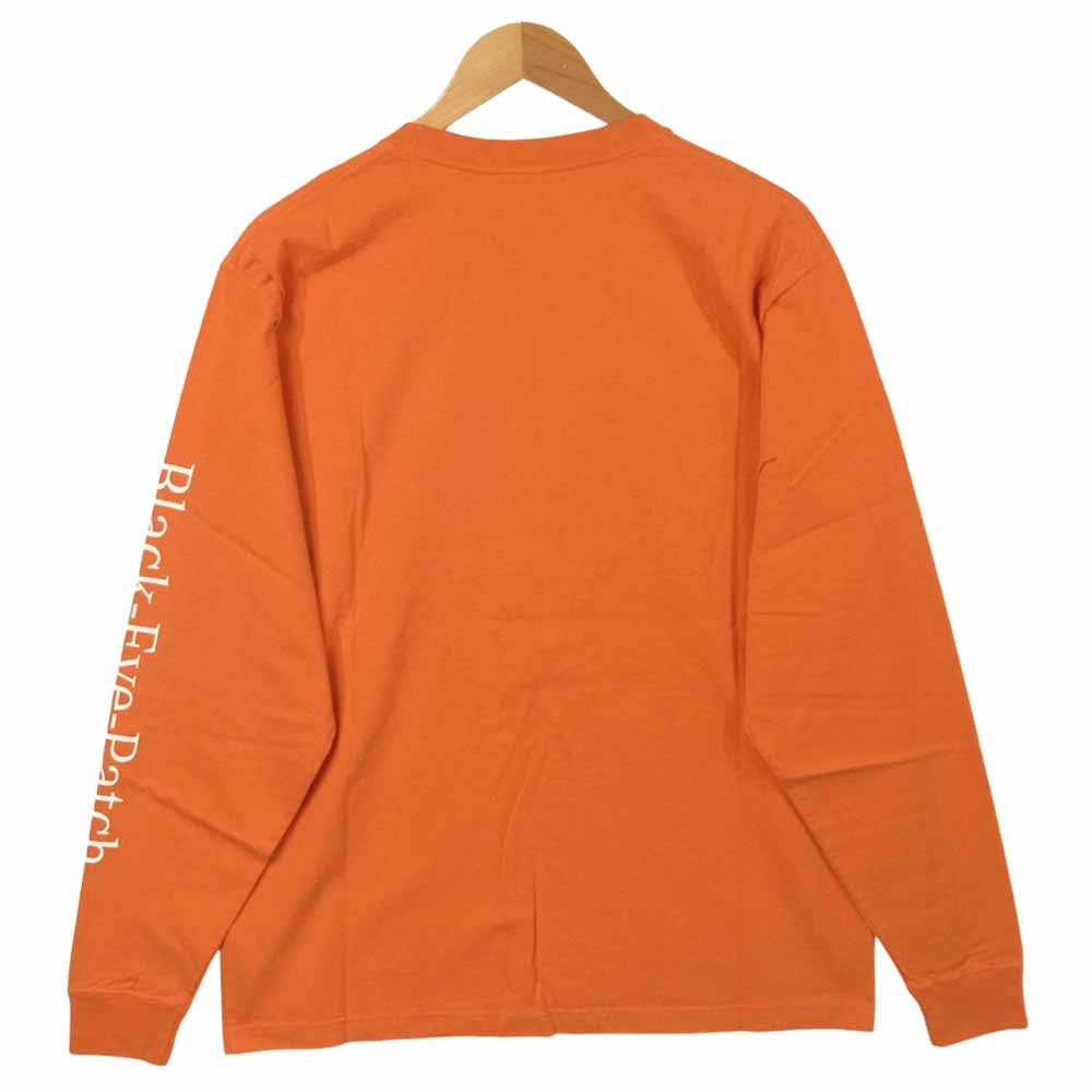 ブラックアイパッチ 19SS BEPS19TE01 EMBLEM L/S TEE エンブレム 長袖 Tシャツ オレンジ系 M【新古品】【未使用】【中古】