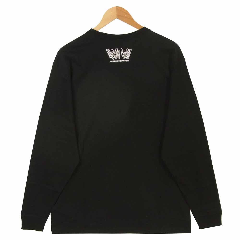 ブラックアイパッチ 20AW BEPFW20EI20 アストロボーイ AstoroBoy L/S TEE 鉄腕アトム プリント ロングスリーブ Tシャツ ブラック系 L【新古品】【未使用】【中古】