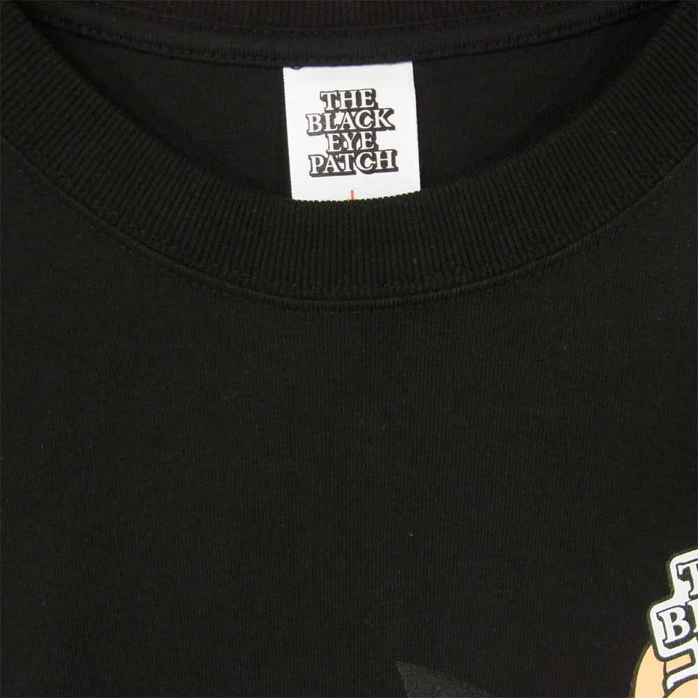 ブラックアイパッチ 20AW BEPFW20EI20 アストロボーイ AstoroBoy L/S TEE 鉄腕アトム プリント ロングスリーブ Tシャツ ブラック系 L【新古品】【未使用】【中古】