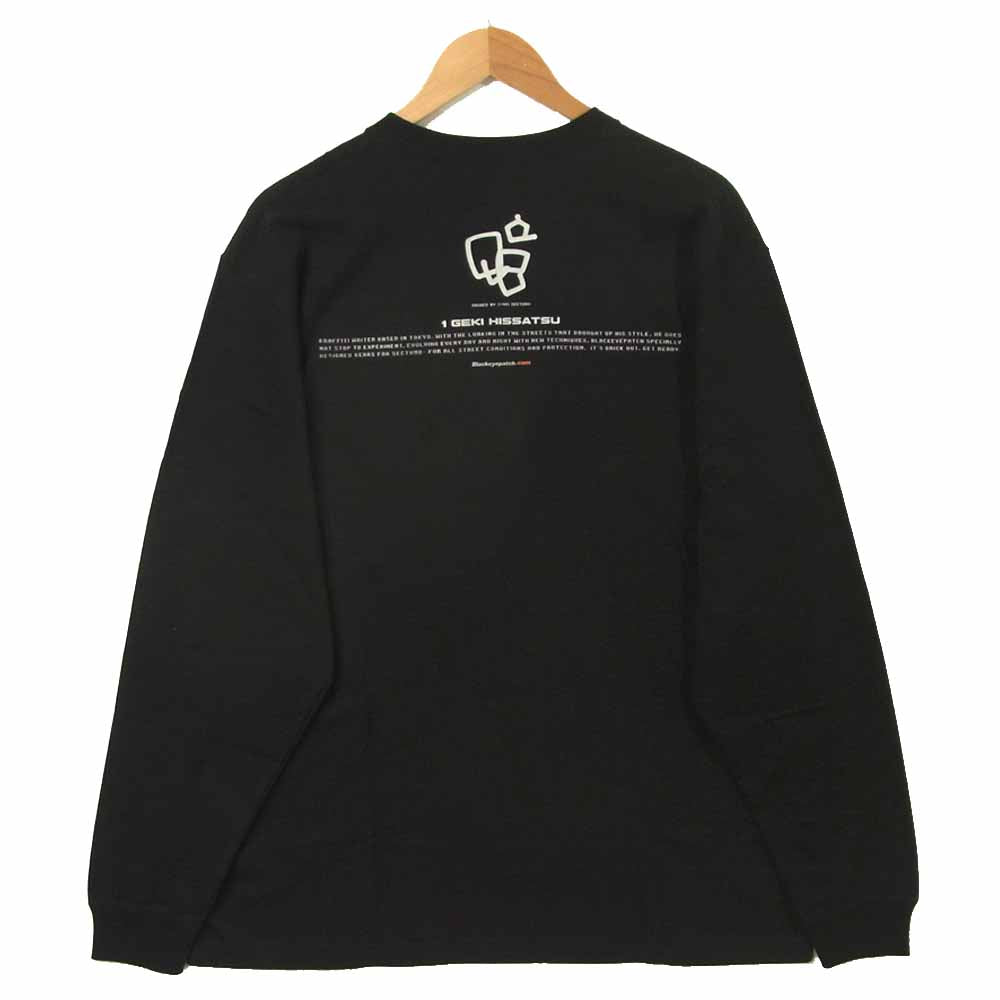 ブラックアイパッチ 21SS BEPSS21TE01 SECT UNO L/S TEE ロングスリーブ 長袖 Tシャツ ブラック系 XL【新古品】【未使用】【中古】