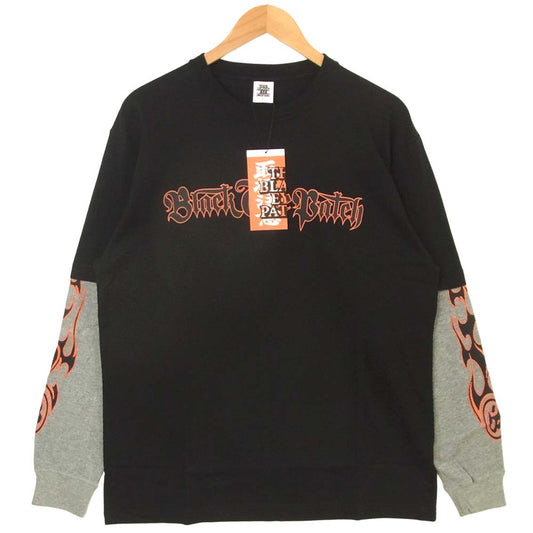 ブラックアイパッチ 20SS BEPSS20TE07 Layered L/S Tee レイヤード 長袖 Tシャツ ブラック系 L【新古品】【未使用】【中古】