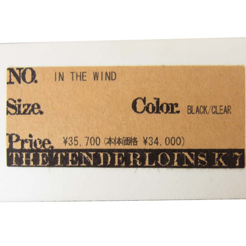 TENDERLOIN テンダーロイン 白山眼鏡店 IN THE WIND インザウィンド アイウェア ブラック系【中古】