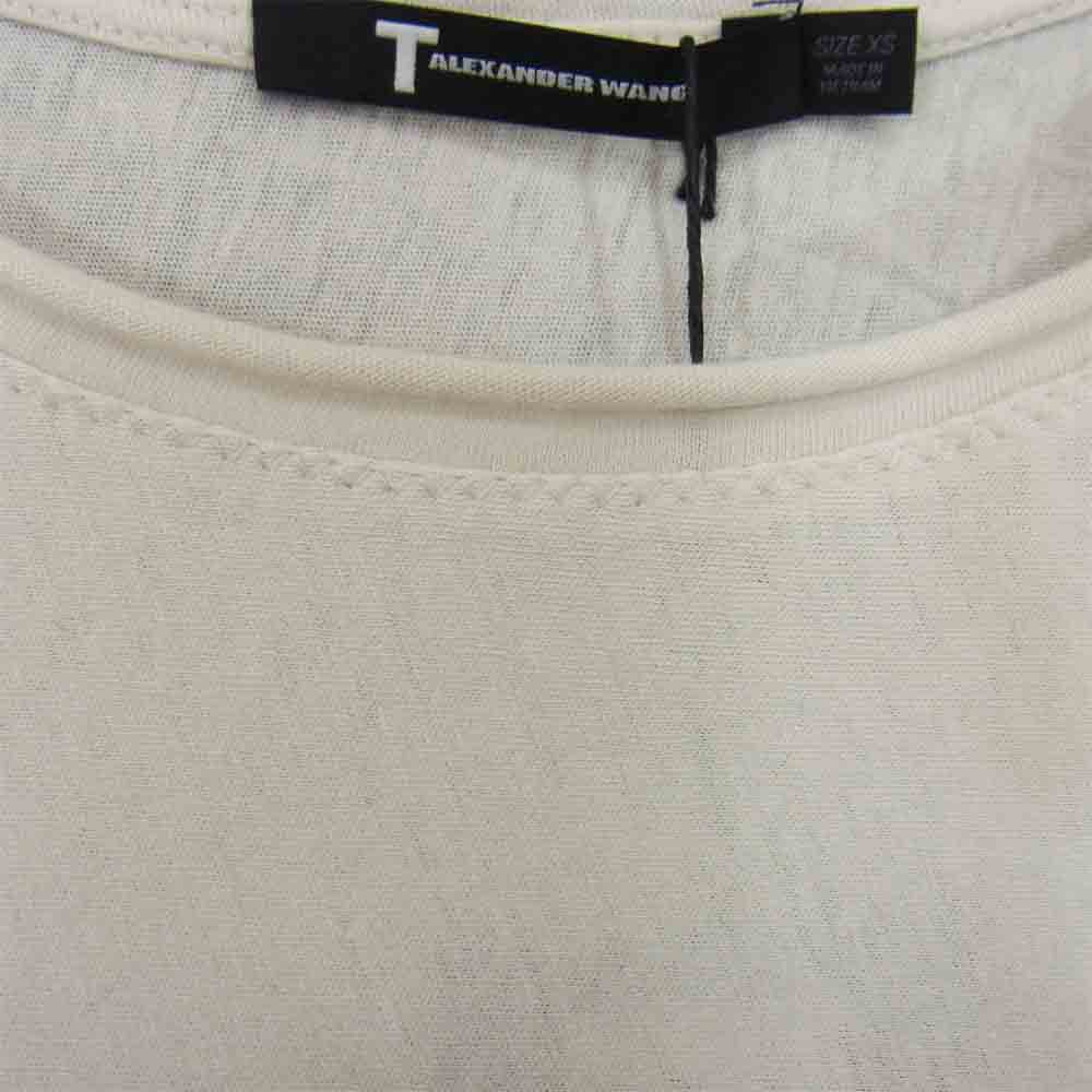 Alexander Wang アレキサンダーワン 500308S12 カットオフ ロングスリーブ カットソー オフホワイト系 XS【新古品】【未使用】【中古】
