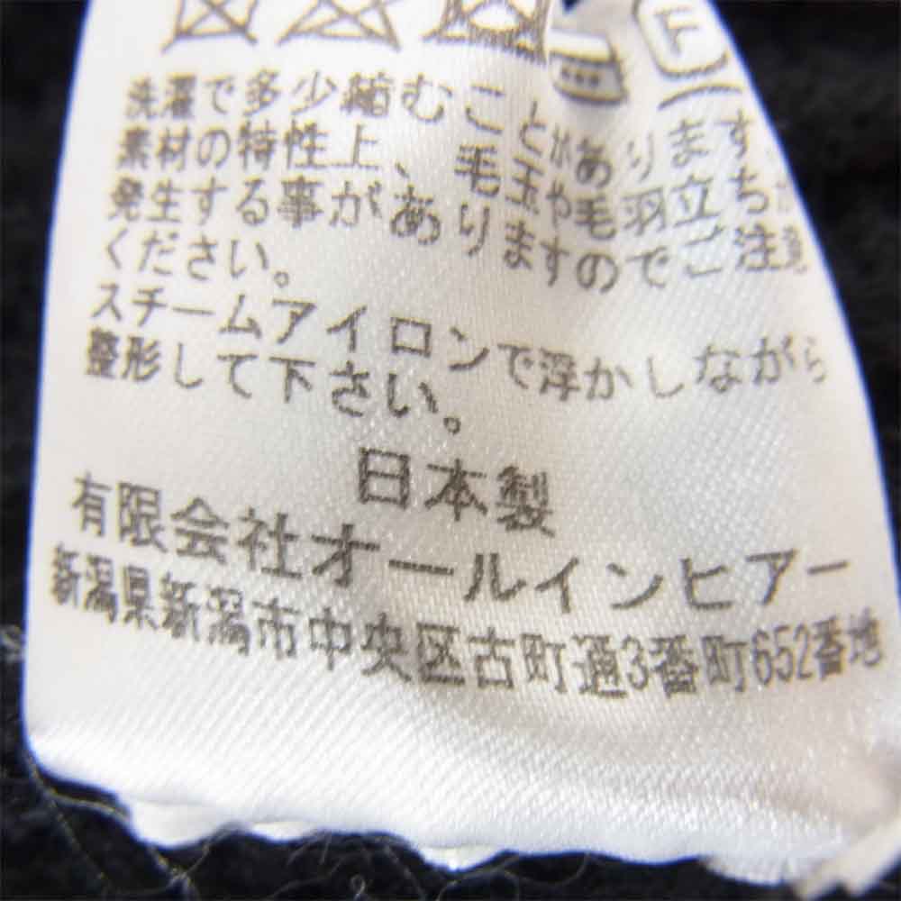 デッサンドモード 2DK-004 フィッシュテール リブウール ニット ブラック系 2【中古】