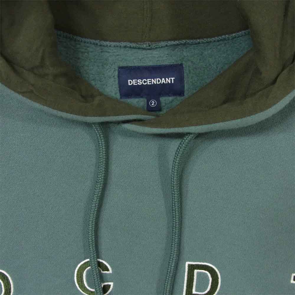 DESCENDANT ディセンダント 20AW 202ATDS-CSM30 BARKLEY HOODED SWEATSH フーディー パーカー グレイッシュブルー系 2【中古】