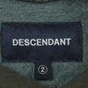 DESCENDANT ディセンダント 20AW 202ATDS-CSM30 BARKLEY HOODED SWEATSH フーディー パーカー グレイッシュブルー系 2【中古】