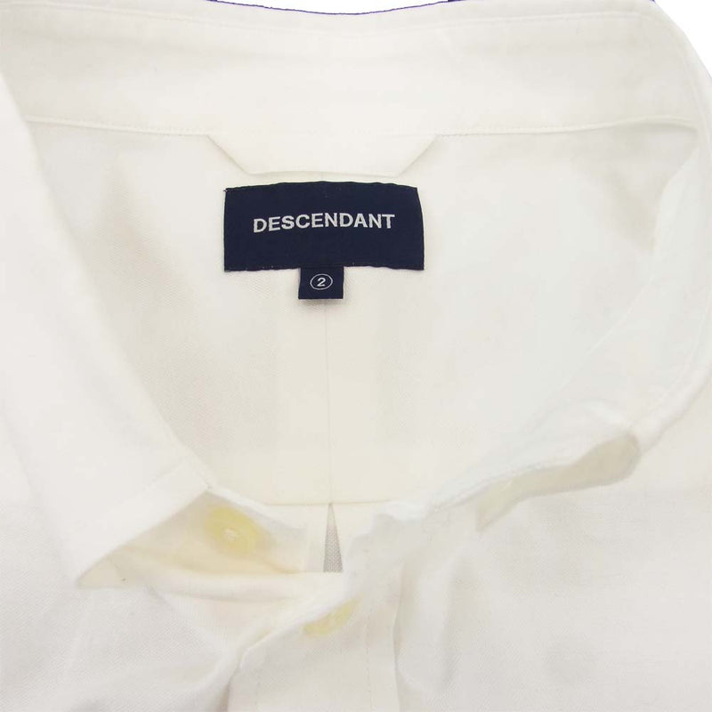 DESCENDANT ディセンダント 21SS 211TQDS-SHM02 LB BD SHIRT シャツ オフホワイト系 2【中古】