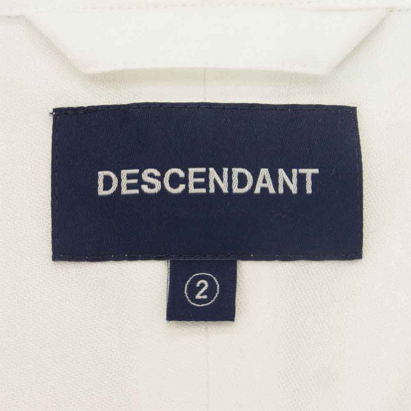 DESCENDANT ディセンダント 21SS 211TQDS-SHM02 LB BD SHIRT シャツ オフホワイト系 2【中古】