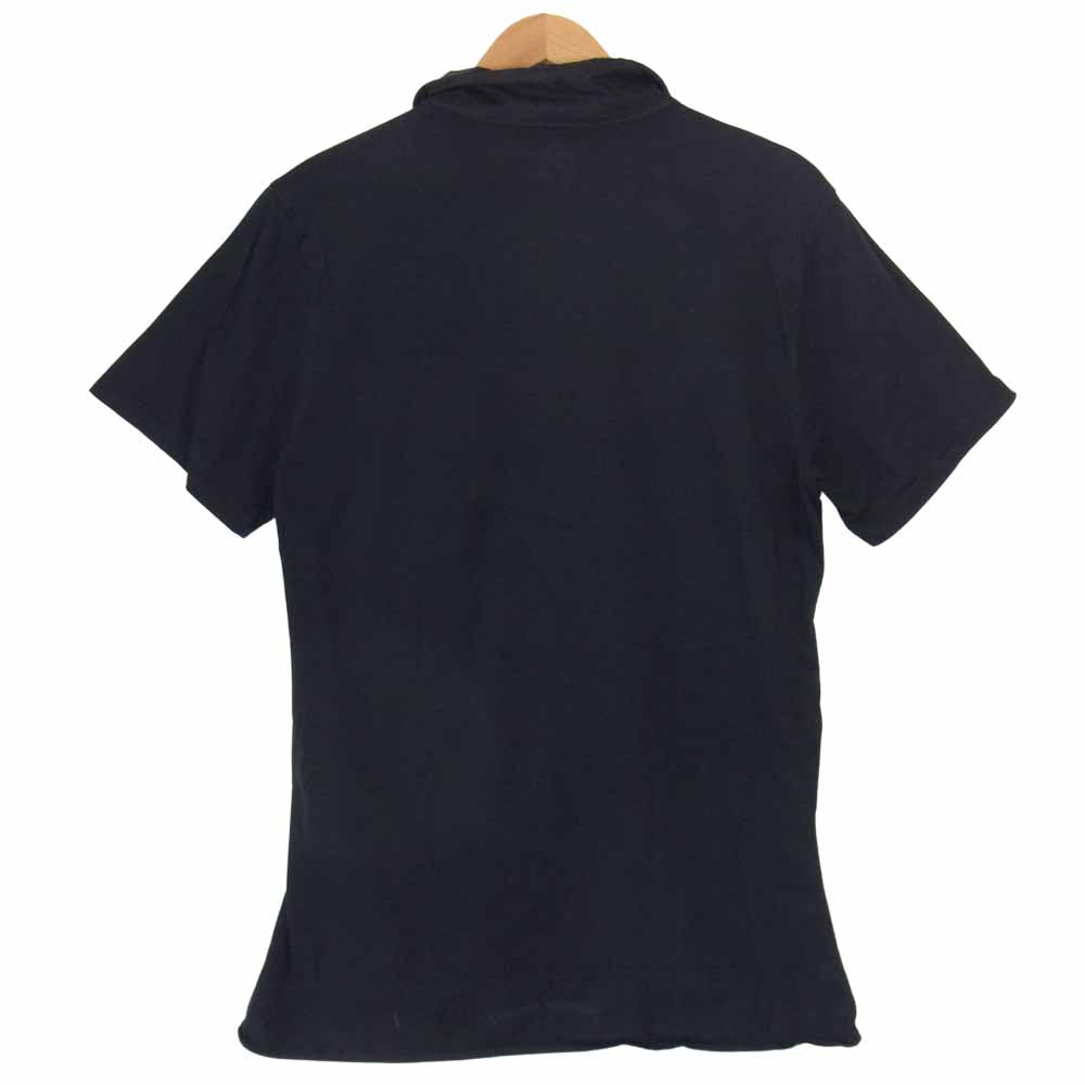 CHROME HEARTS クロムハーツ（原本無） クロスボールボタン ホースシュープリント ポロシャツ ブラック系 M【中古】