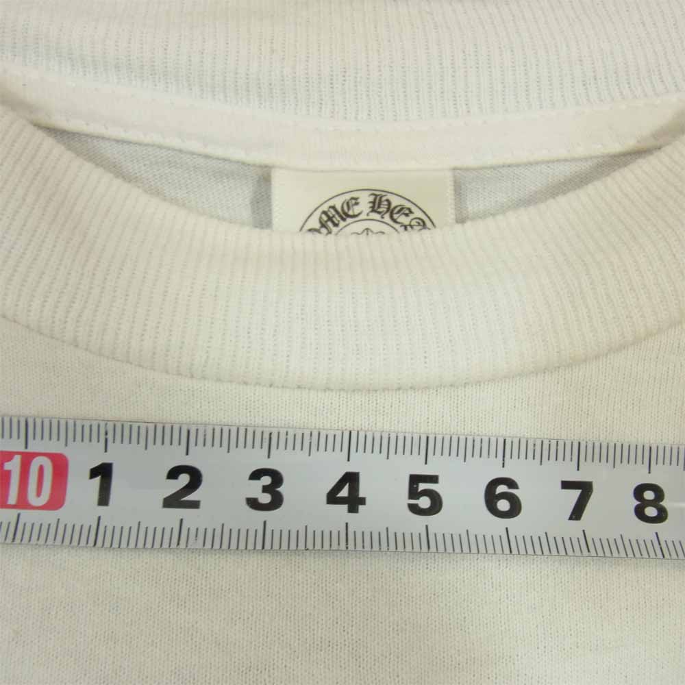 CHROME HEARTS クロムハーツ（原本無） ホノルル限定 バック CHプラス ポケット Tシャツ ホワイト系 M【中古】