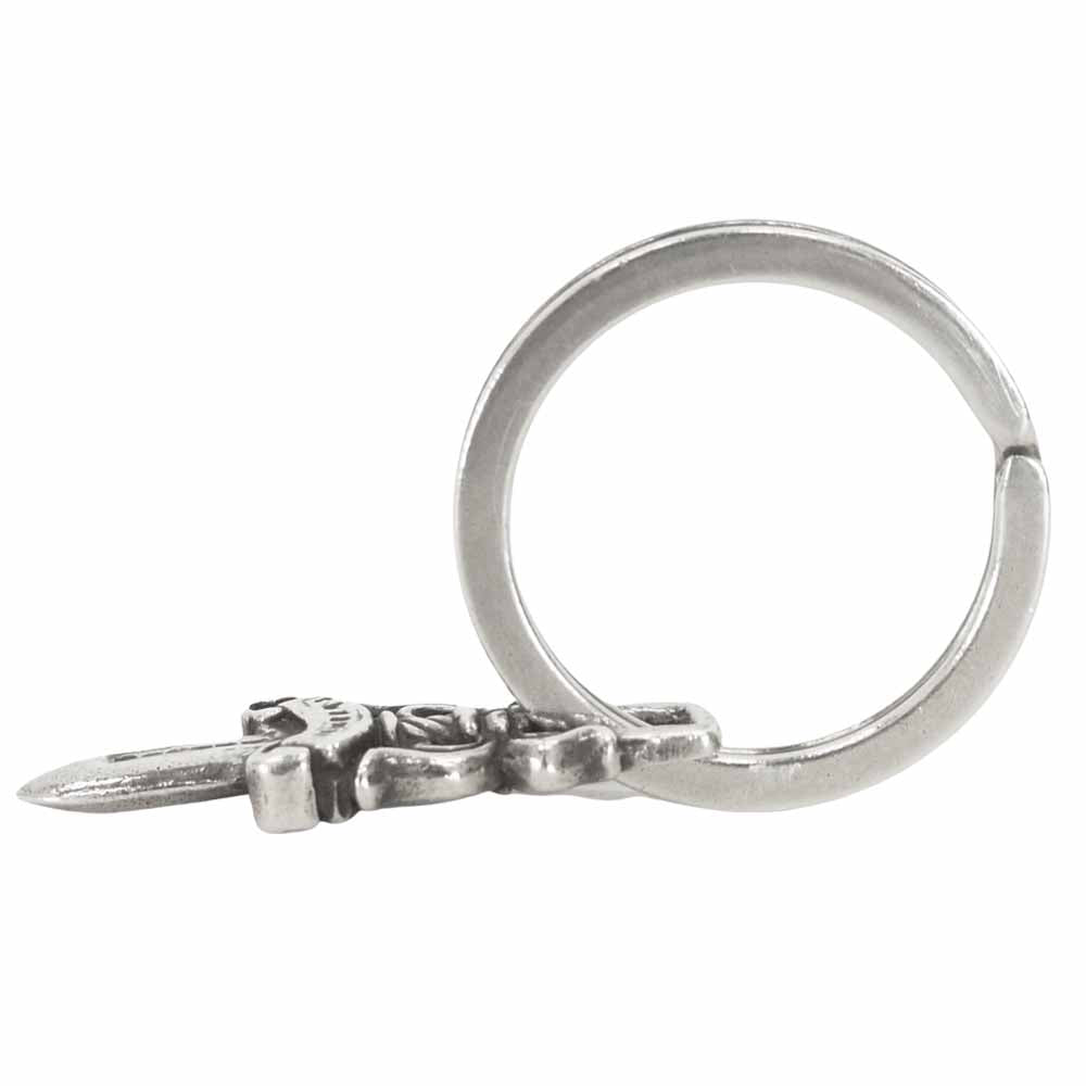 CHROME HEARTS クロムハーツ（原本無） スプリット キーリング with ダガー シルバー系【中古】