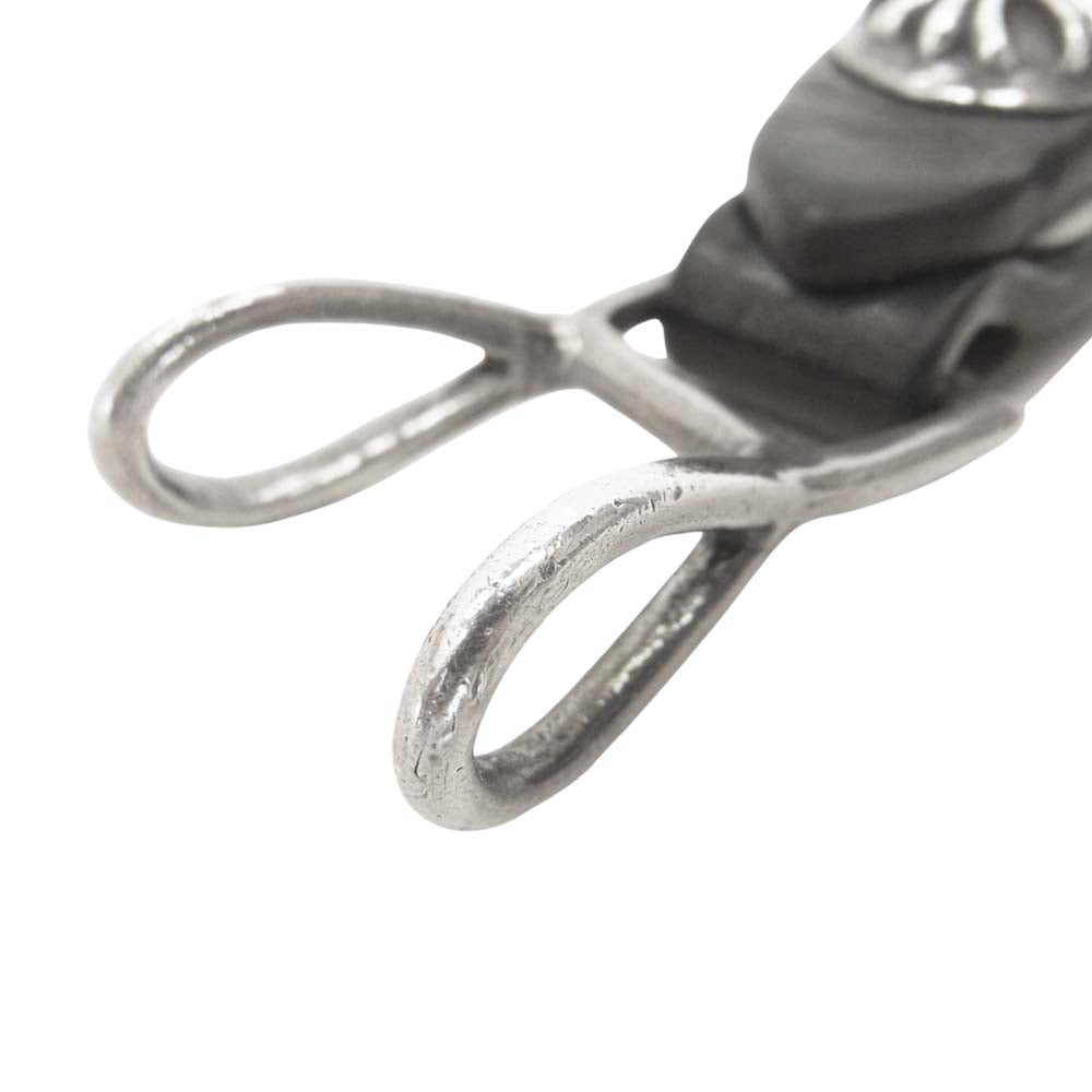 CHROME HEARTS クロムハーツ（原本無） BELT LOOP Wベルトループ クロスボタン シルバー系【中古】