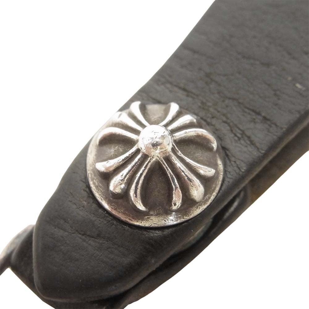 CHROME HEARTS クロムハーツ（原本無） BELT LOOP Wベルトループ クロスボタン シルバー系【中古】