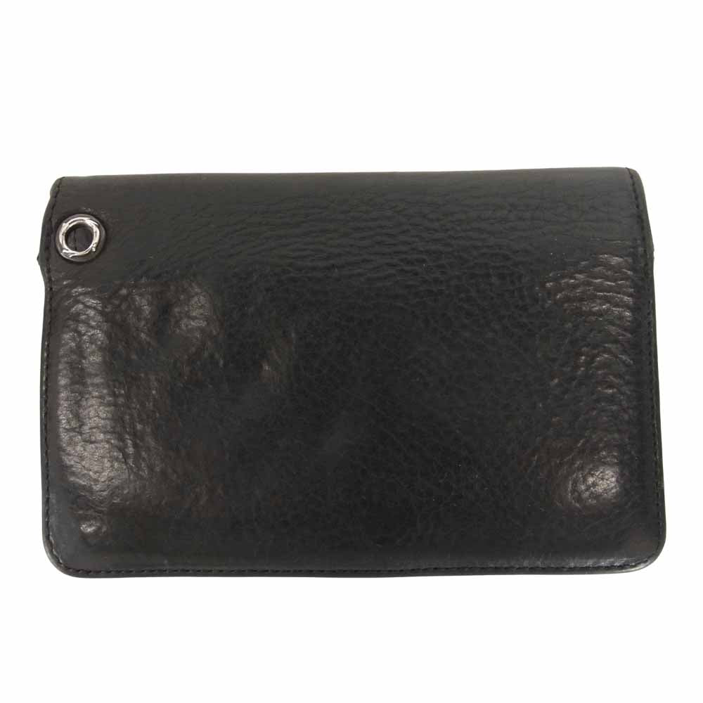 CHROME HEARTS クロムハーツ（原本無） 2 ZIP WALLET 2 ジップ ウォレット ブラック系【中古】