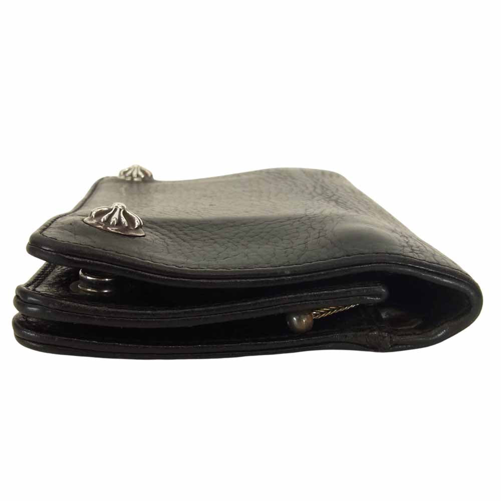 CHROME HEARTS クロムハーツ（原本無） 2 ZIP WALLET 2 ジップ ウォレット ブラック系【中古】