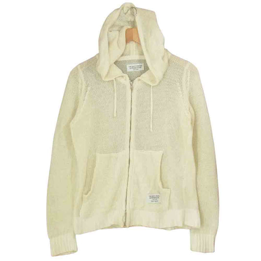 WACKO MARIA ワコマリア 15SS 15SS-KNT-04 ニット ジップアップ パーカー ホワイト系 S【中古】