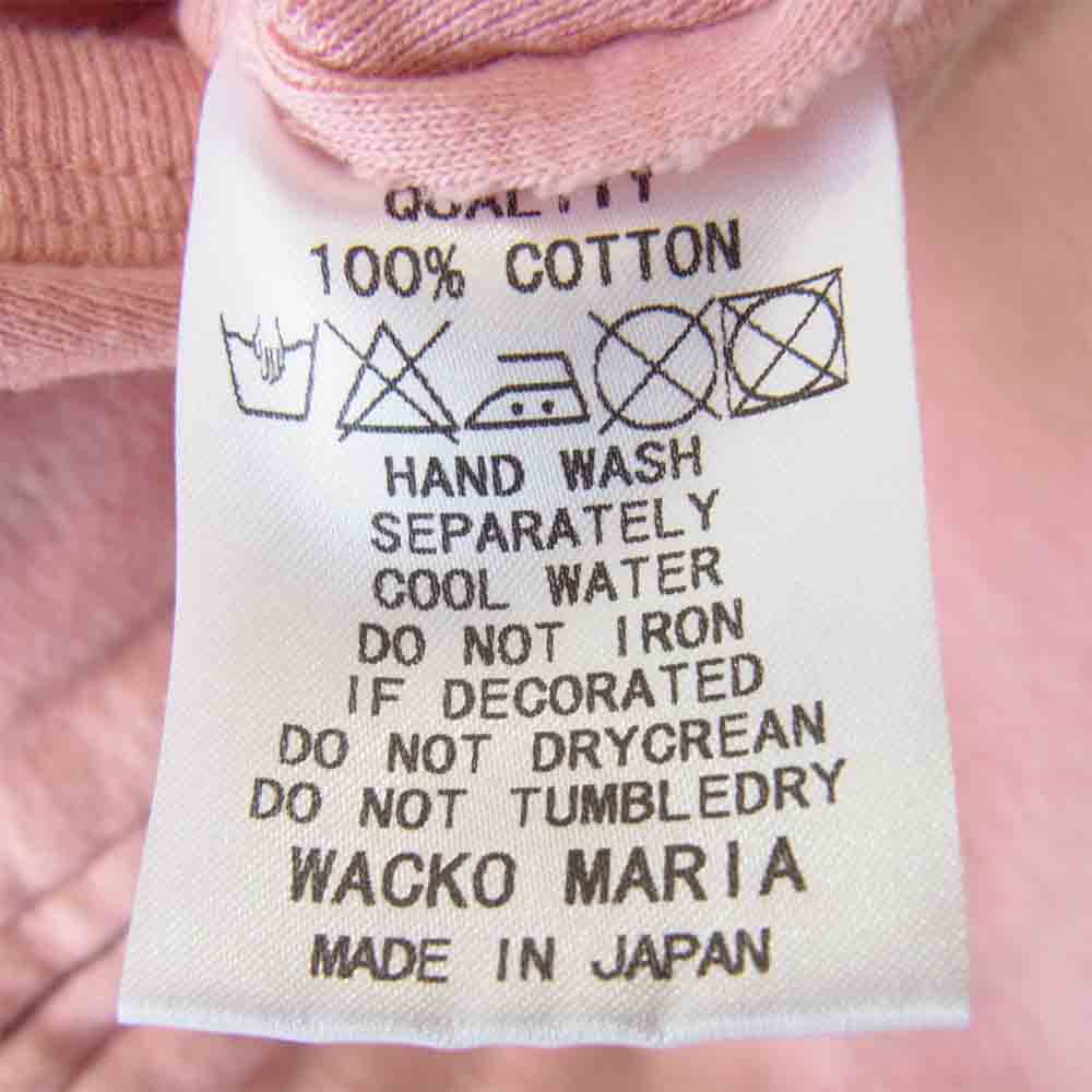 WACKO MARIA ワコマリア リバーシブル ジップアップ パーカー ピンク×パープル M【中古】