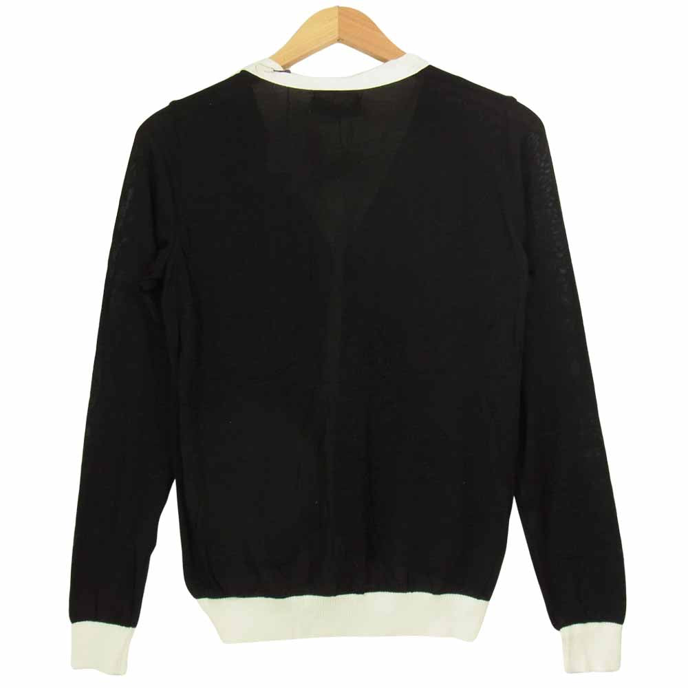 WACKO MARIA ワコマリア 12SS 12SS-KNT-09 SILK CARDIGAN シルク カーディガン ブラック系 S【新古品】【未使用】【中古】