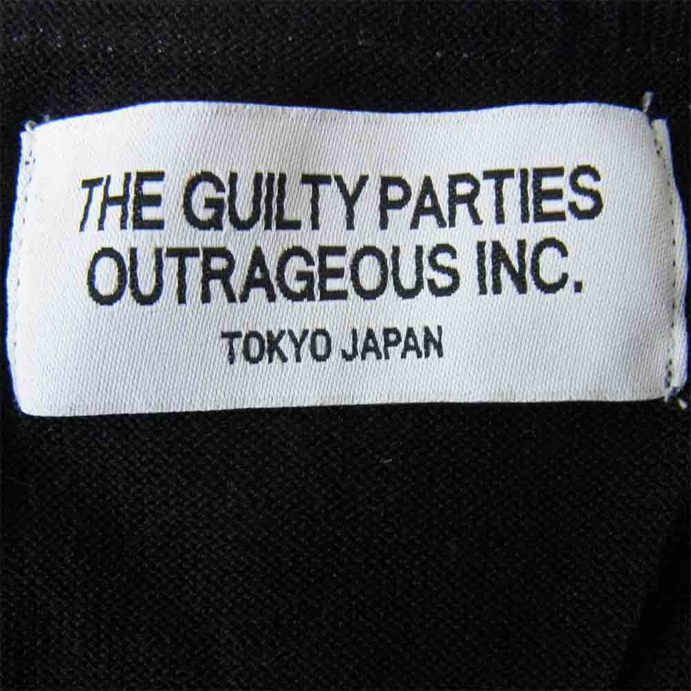 WACKO MARIA ワコマリア 12SS 12SS-KNT-09 SILK CARDIGAN シルク カーディガン ブラック系 S【新古品】【未使用】【中古】