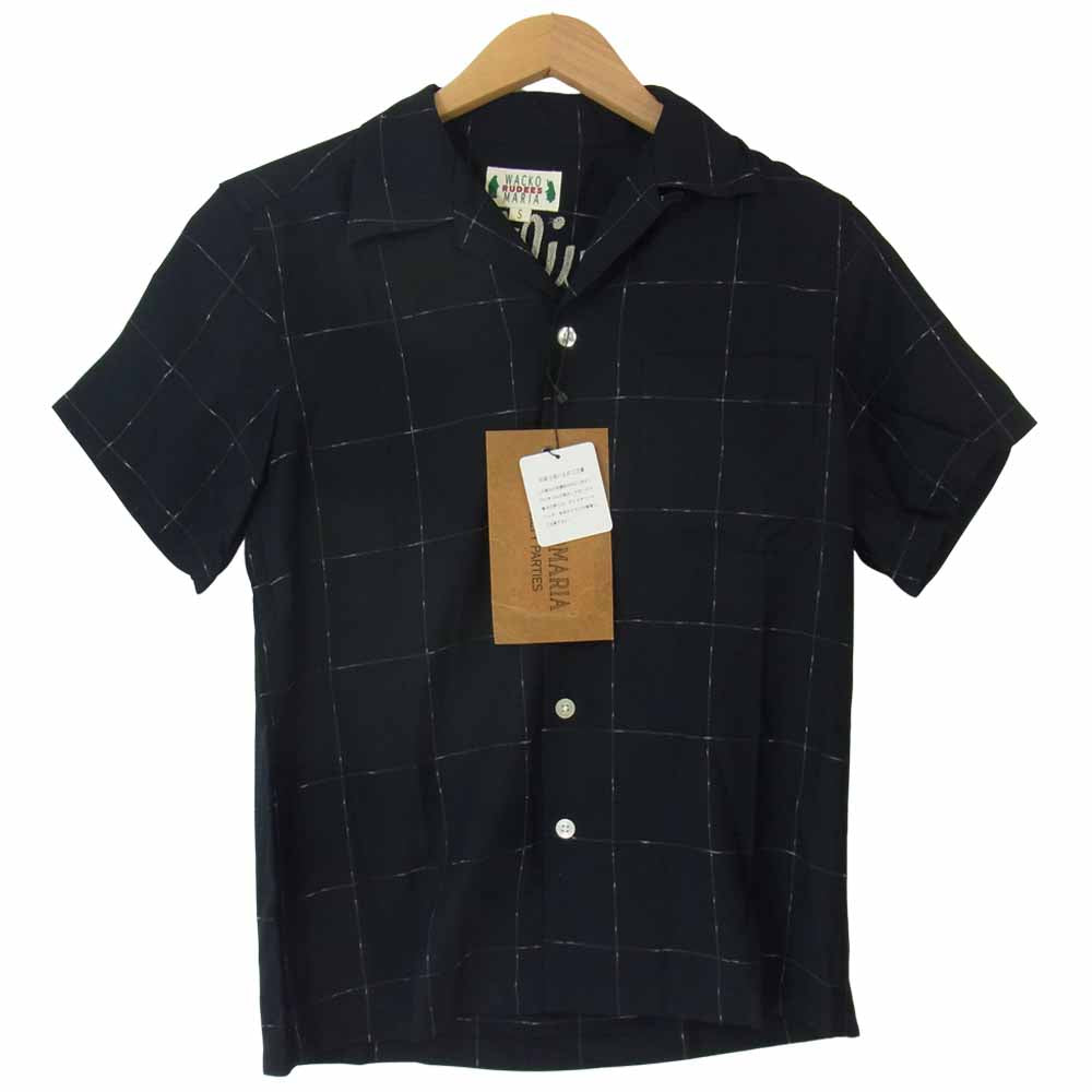 WACKO MARIA ワコマリア 11SS 11SS-50's-09 刺繍 オープンカラー レーヨン シャツ ブラック系 S【新古品】【未使用】【中古】
