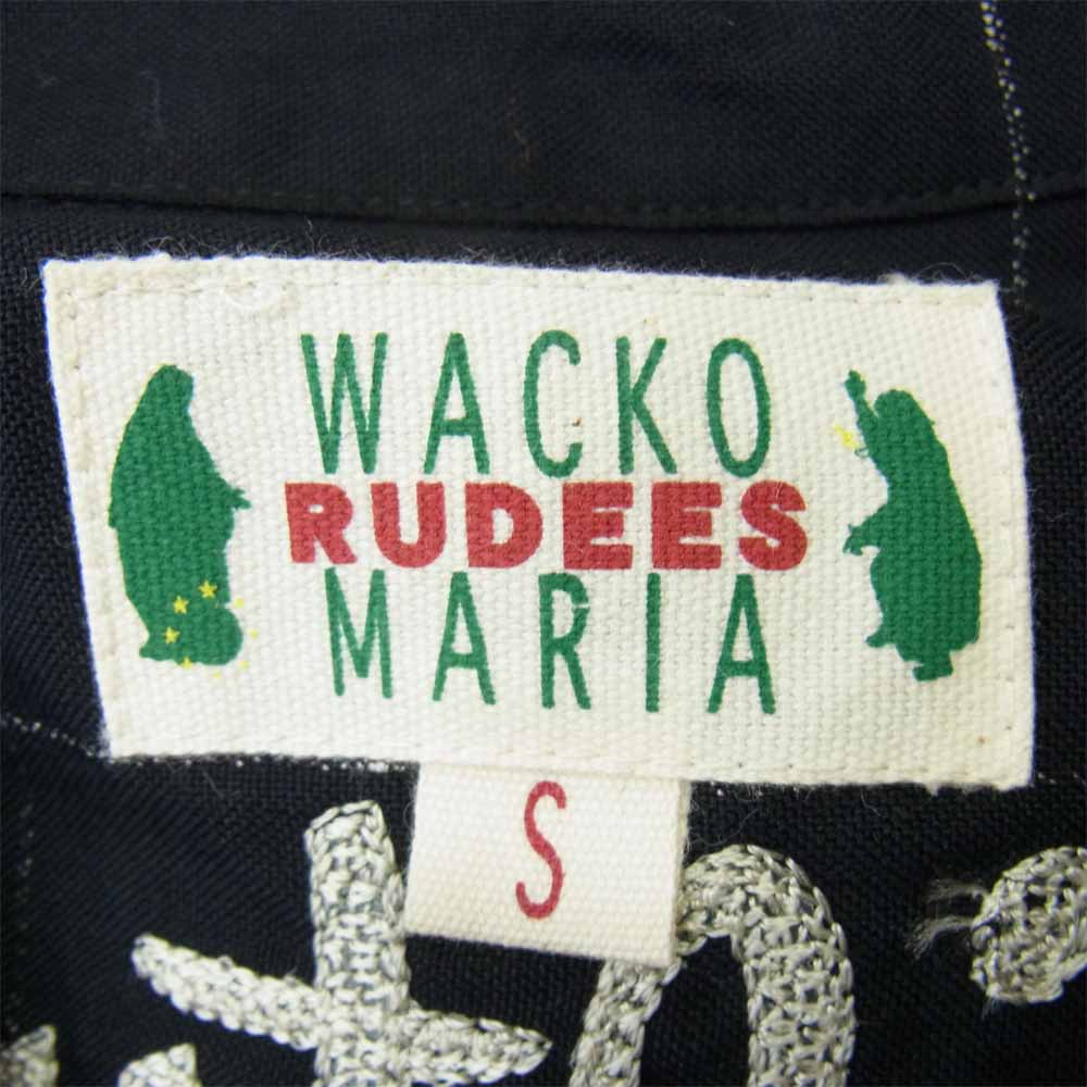 WACKO MARIA ワコマリア 11SS 11SS-50's-09 刺繍 オープンカラー レーヨン シャツ ブラック系 S【新古品】【未使用】【中古】