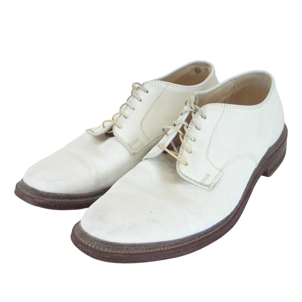 ALDEN オールデン 29330F プレーントゥ ホワイト スエード バックス シューズ ホワイト系 7.5D【中古】