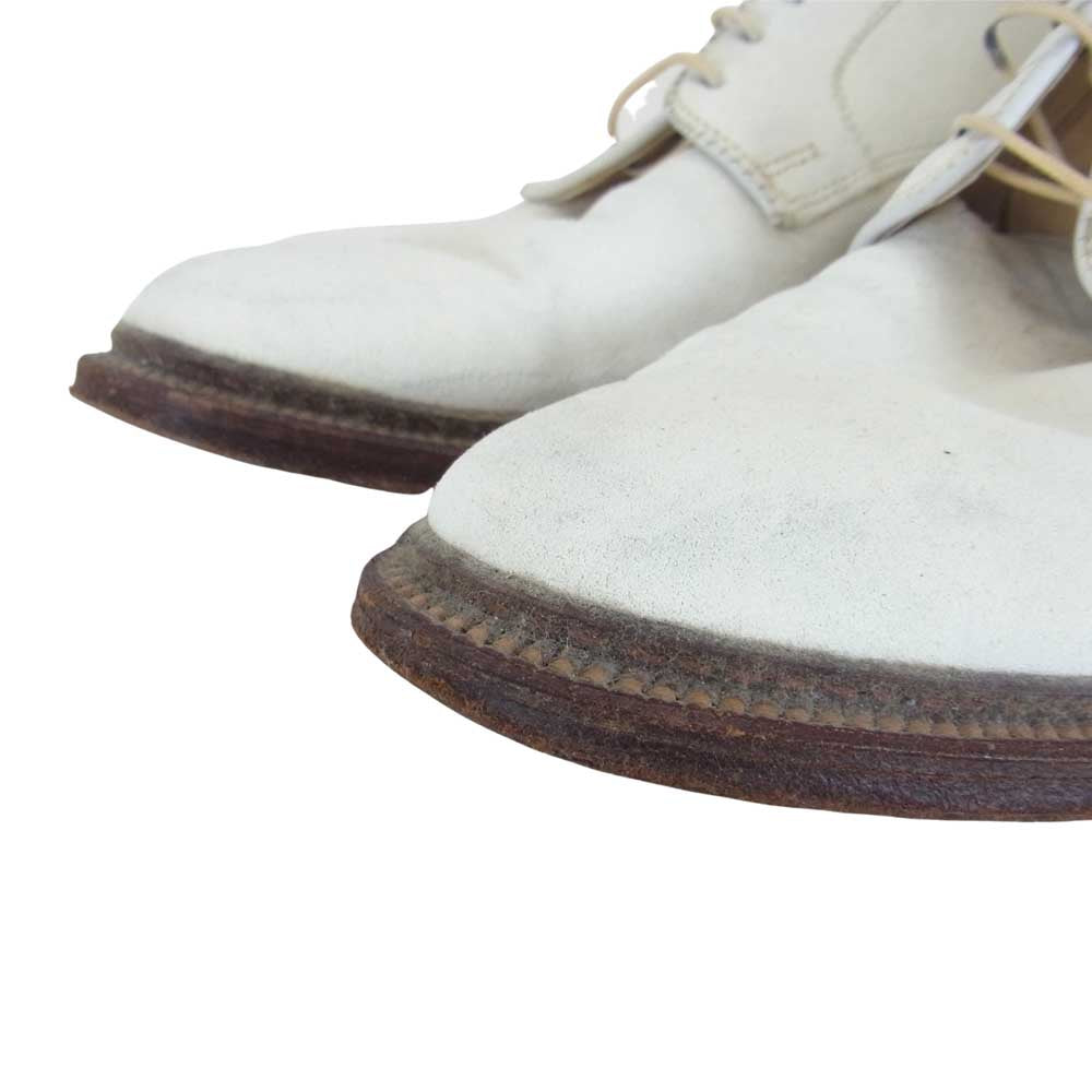 ALDEN オールデン 29330F プレーントゥ ホワイト スエード バックス シューズ ホワイト系 7.5D【中古】