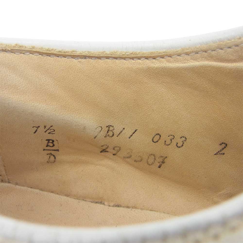 ALDEN オールデン 29330F プレーントゥ ホワイト スエード バックス シューズ ホワイト系 7.5D【中古】