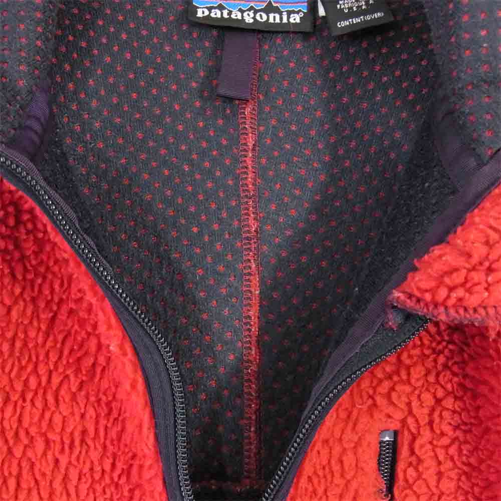 patagonia パタゴニア 96年製 41231 USA製 Retro Cardigan レトロ カーディガン レッド系 M【中古】