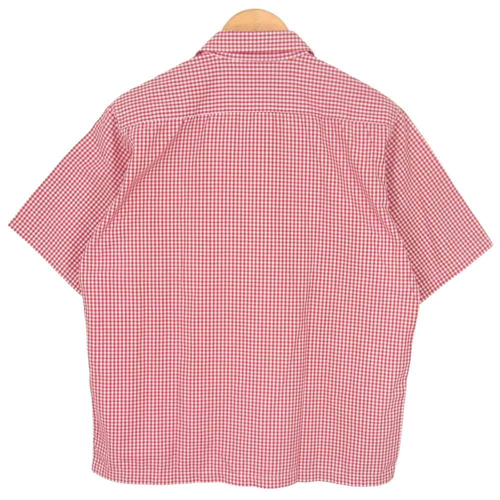 TENDERLOIN テンダーロイン チェック オープンカラー 半袖シャツ レッド系 S【中古】
