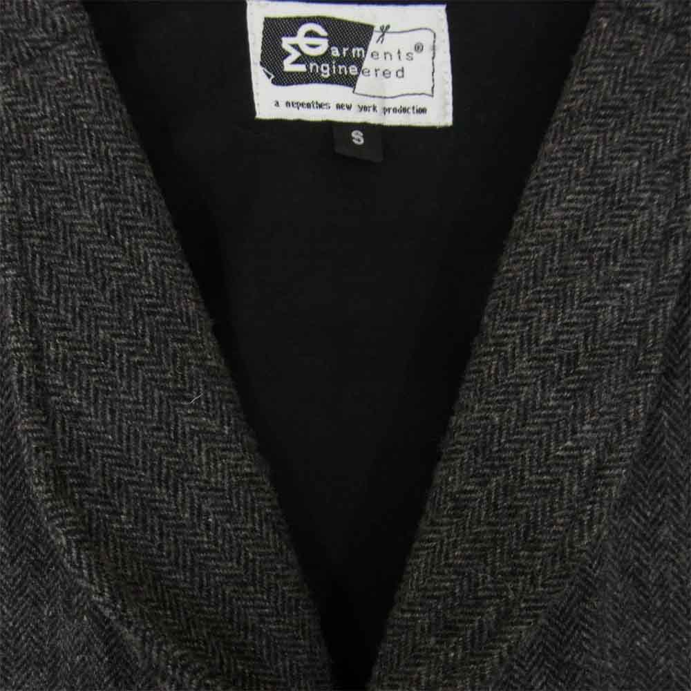 Engineered Garments エンジニアードガーメンツ ショールカラー シンチ ベスト ヘリンボーン ベスト グレー系 S【中古】