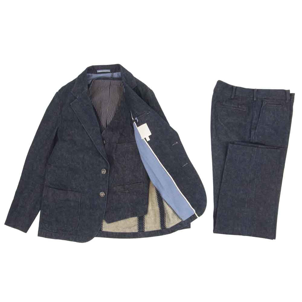 The Stylist Japan ザスタイリストジャパン デニム スリーピース セットアップ スーツ インディゴブルー系 M【中古】