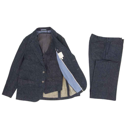 The Stylist Japan ザスタイリストジャパン デニム スリーピース セットアップ スーツ インディゴブルー系 M【中古】