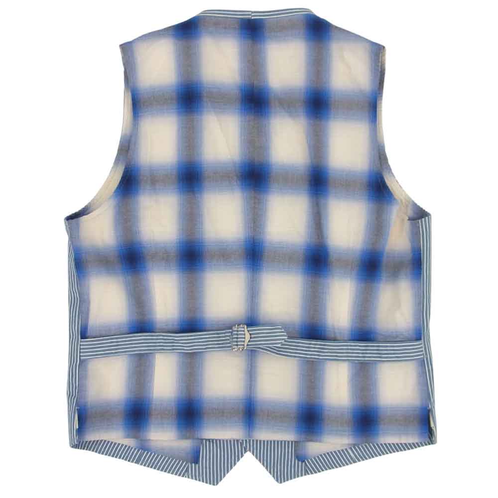 The Stylist Japan ザスタイリストジャパン ストライプ フォーピース セットアップ ジャケット ベスト パンツ ショーツ セット ライトブルー系 M【中古】