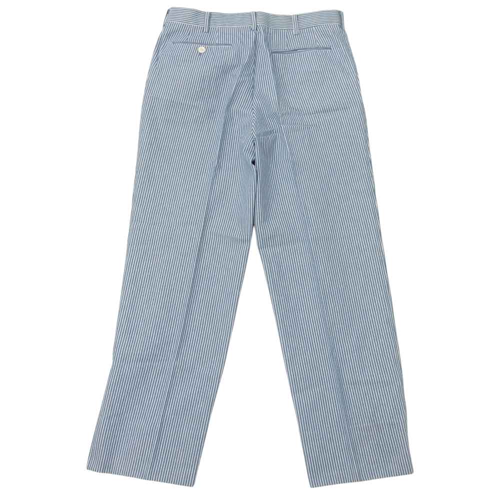The Stylist Japan ザスタイリストジャパン ストライプ フォーピース セットアップ ジャケット ベスト パンツ ショーツ セット ライトブルー系 M【中古】