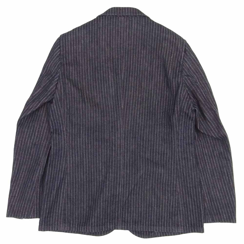 The Stylist Japan ザスタイリストジャパン ストライプ デニム スリーピース セットアップ スーツ インディゴブルー系 ボーダー M【中古】