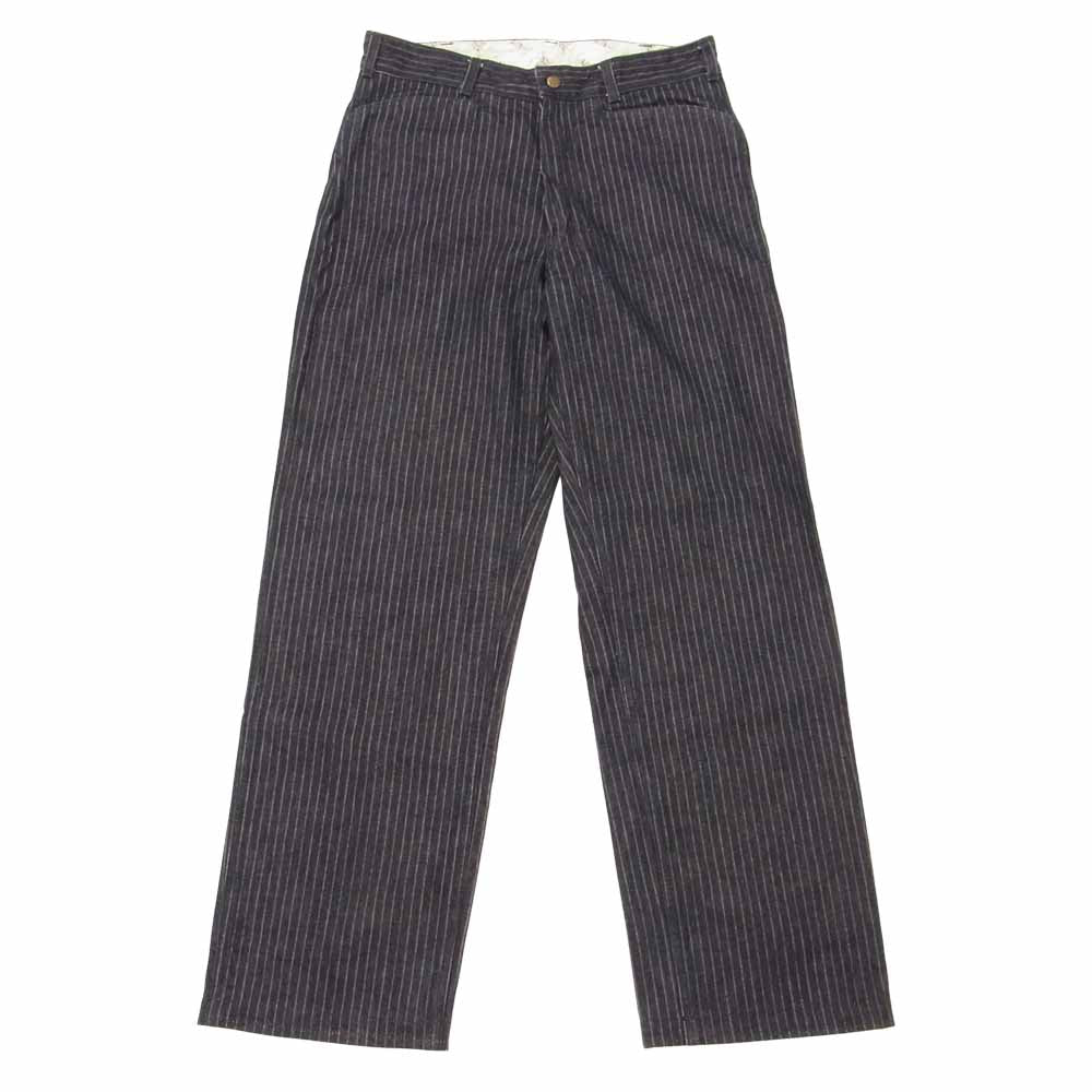 The Stylist Japan ザスタイリストジャパン ストライプ デニム スリーピース セットアップ スーツ インディゴブルー系 ボーダー M【中古】