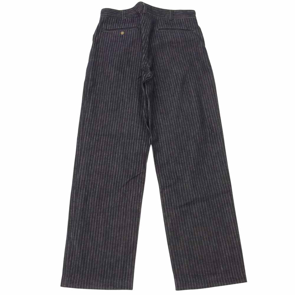 The Stylist Japan ザスタイリストジャパン ストライプ デニム スリーピース セットアップ スーツ インディゴブルー系 ボーダー M【中古】