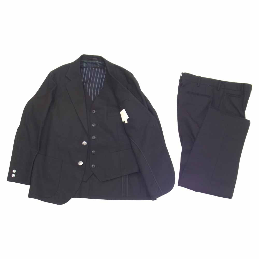 The Stylist Japan ザスタイリストジャパン ポップサック スリーピース セットアップ スーツ ブラック系 L【中古】