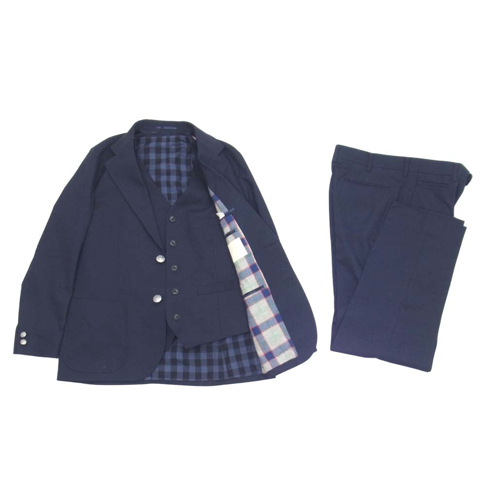 The Stylist Japan ザスタイリストジャパン ポップサック スリーピース セットアップ スーツ ネイビー系 M【中古】