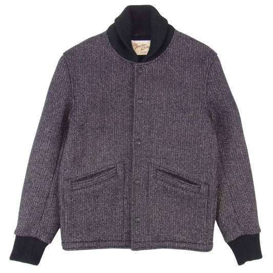 TENDERLOIN テンダーロイン T-BROWN BEACH ブラウンズビーチ ビーチクロス ジャケット ダークブラウン系 ネイビー系 S【美品】【中古】