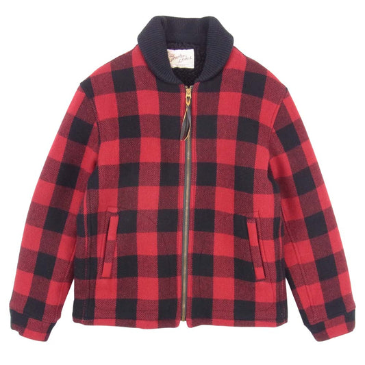 TENDERLOIN テンダーロイン T-LUMBER JACKT バッファロー チェック ランバー ジャック ジャケット 赤×黒 M【美品】【中古】