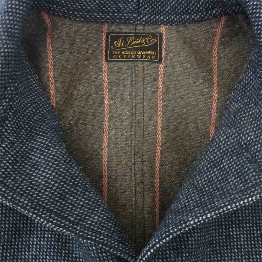AT LAST アットラスト WOOL OVER COAT ウール オーバー コート ダークブラウン系 38【美品】【中古】