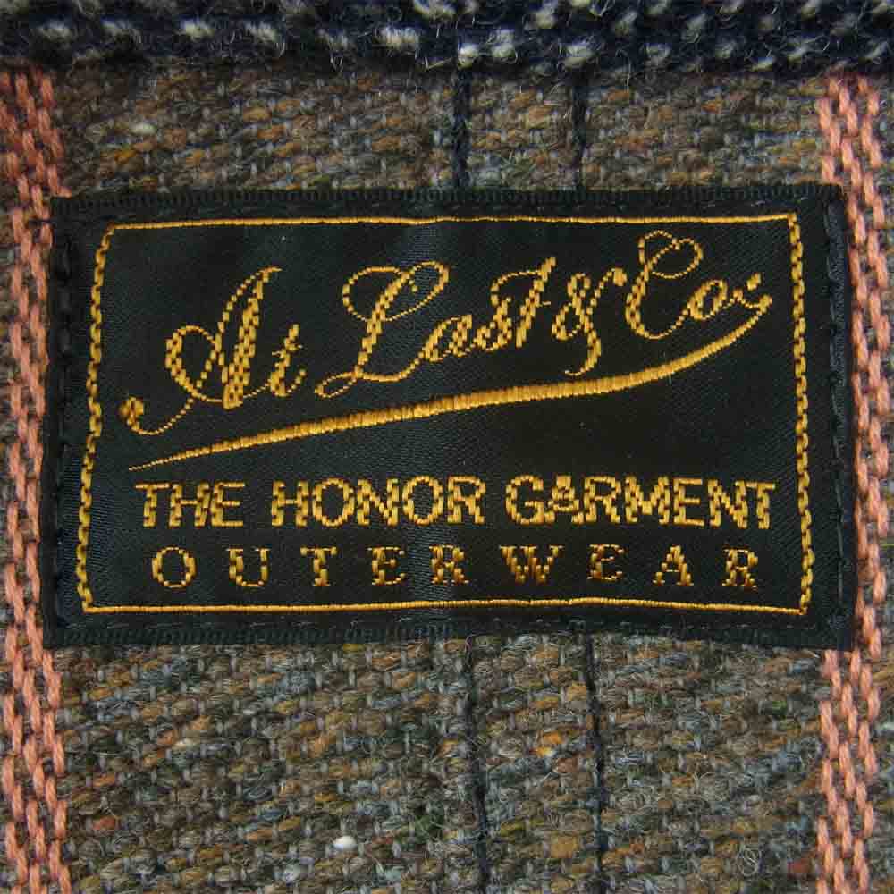 AT LAST アットラスト WOOL OVER COAT ウール オーバー コート ダークブラウン系 38【美品】【中古】