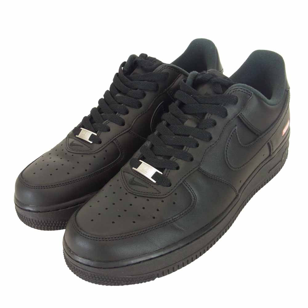 Supreme シュプリーム CU9225-001 ナイキ AIR FORCE 1 LOW エアフォース ワン スニーカー ブラック系 US9.5【美品】【中古】