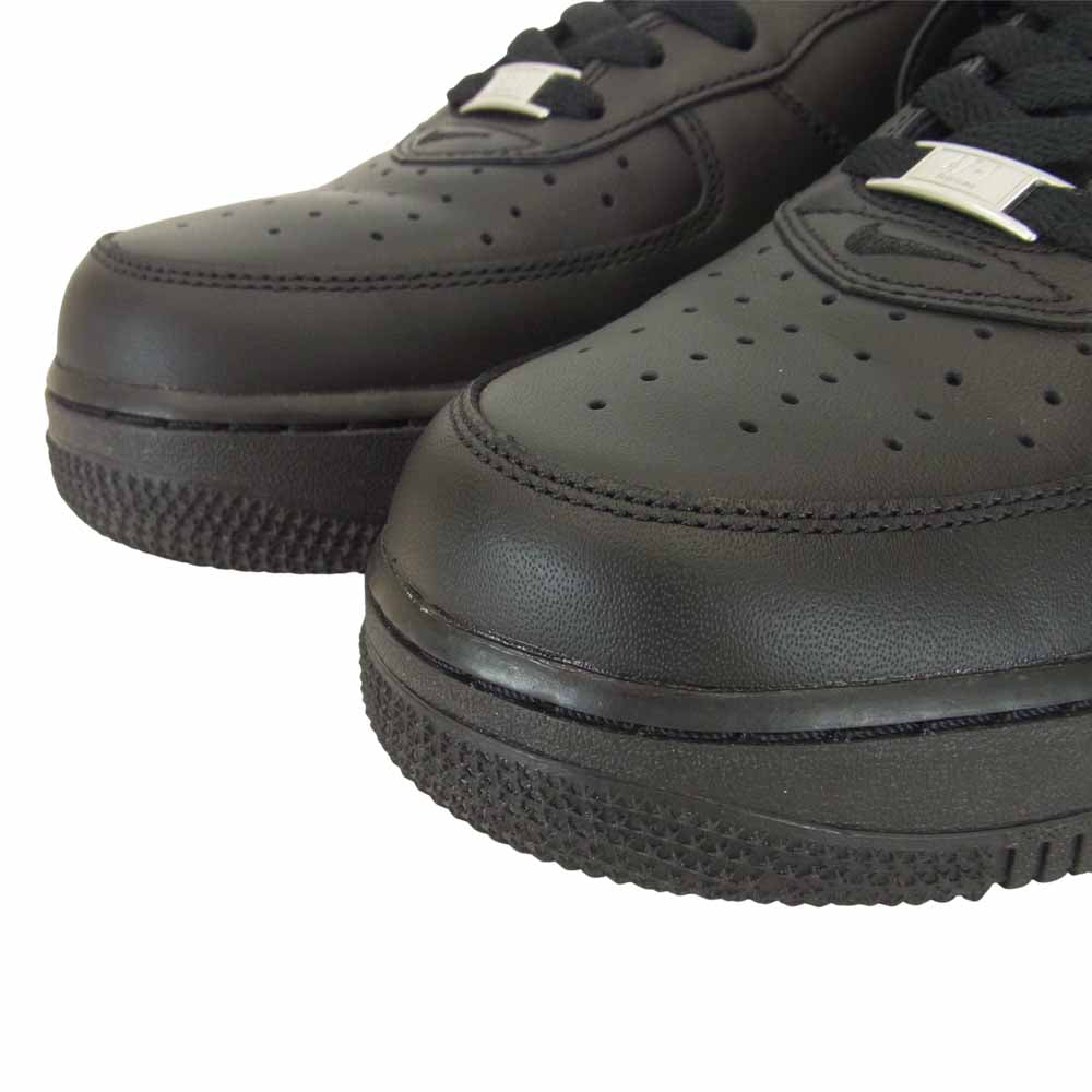 Supreme シュプリーム CU9225-001 ナイキ AIR FORCE 1 LOW エアフォース ワン スニーカー ブラック系 US9.5【美品】【中古】