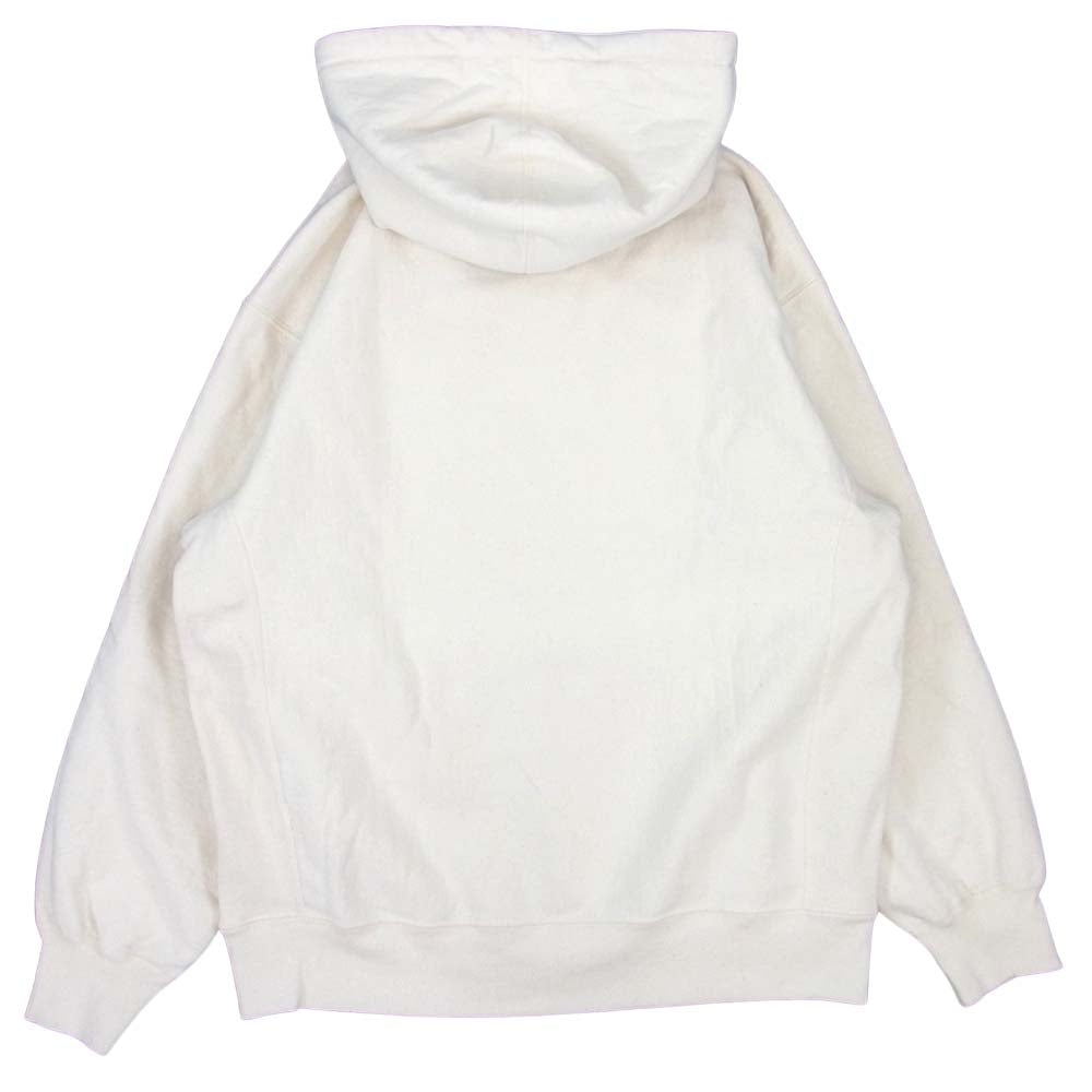 Supreme シュプリーム 20AW Cross Box Logo Hooded Sweat Shirt クロス ボックス ロゴ パーカー オフホワイト系 L【美品】【中古】