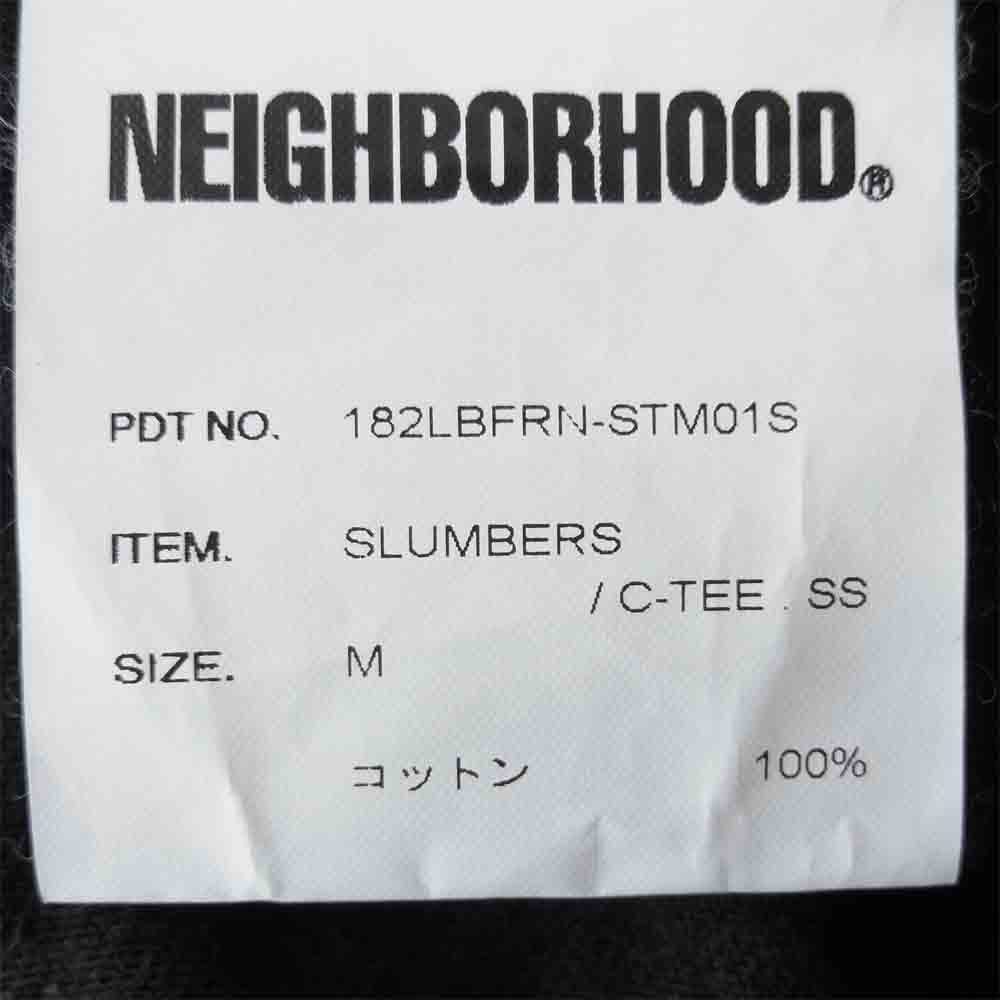 NEIGHBORHOOD ネイバーフッド 182LBFRN-STM01S × Fragment Design フラグメント SLUMBERS/C-TEE SS ブラック系 M【中古】