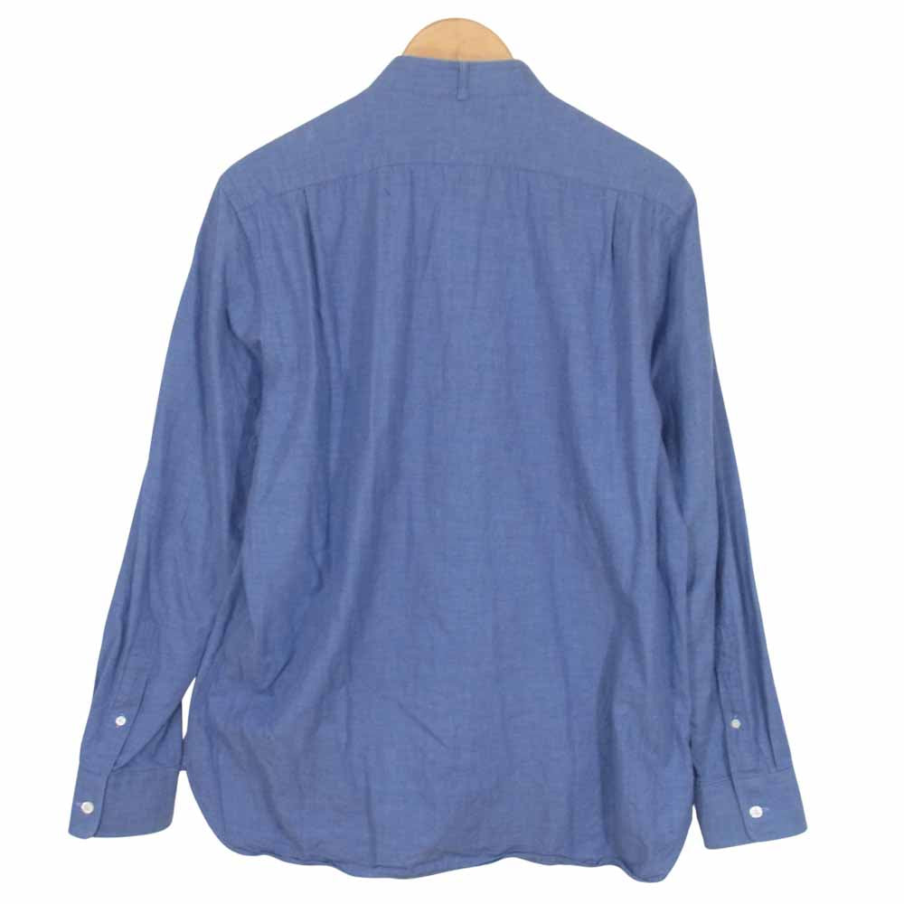The Stylist Japan ザスタイリストジャパン COTTON WING COLLAR SHIRT コットン ウイング カラー シャツ ブルー系 L【中古】
