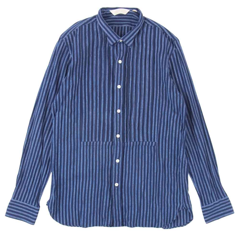 The Stylist Japan ザスタイリストジャパン ストライプ シャツ ブルー系 ダークネイビー系 L【中古】